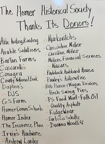 Donors Acknowledged